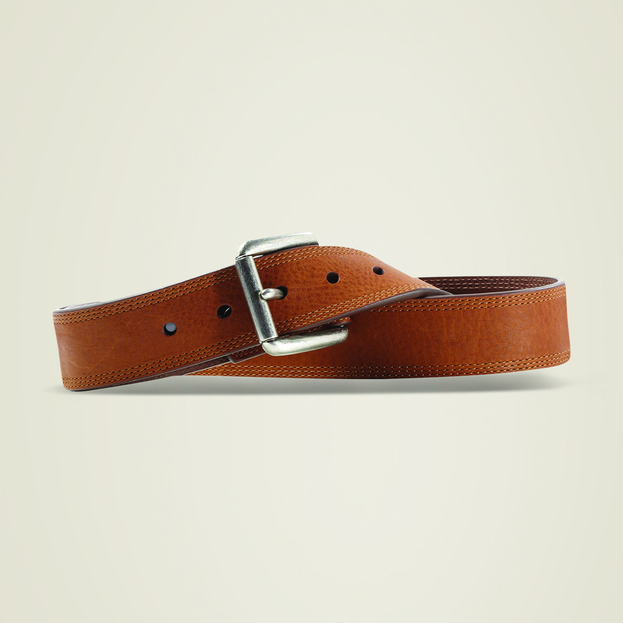 Triple row stitch belt