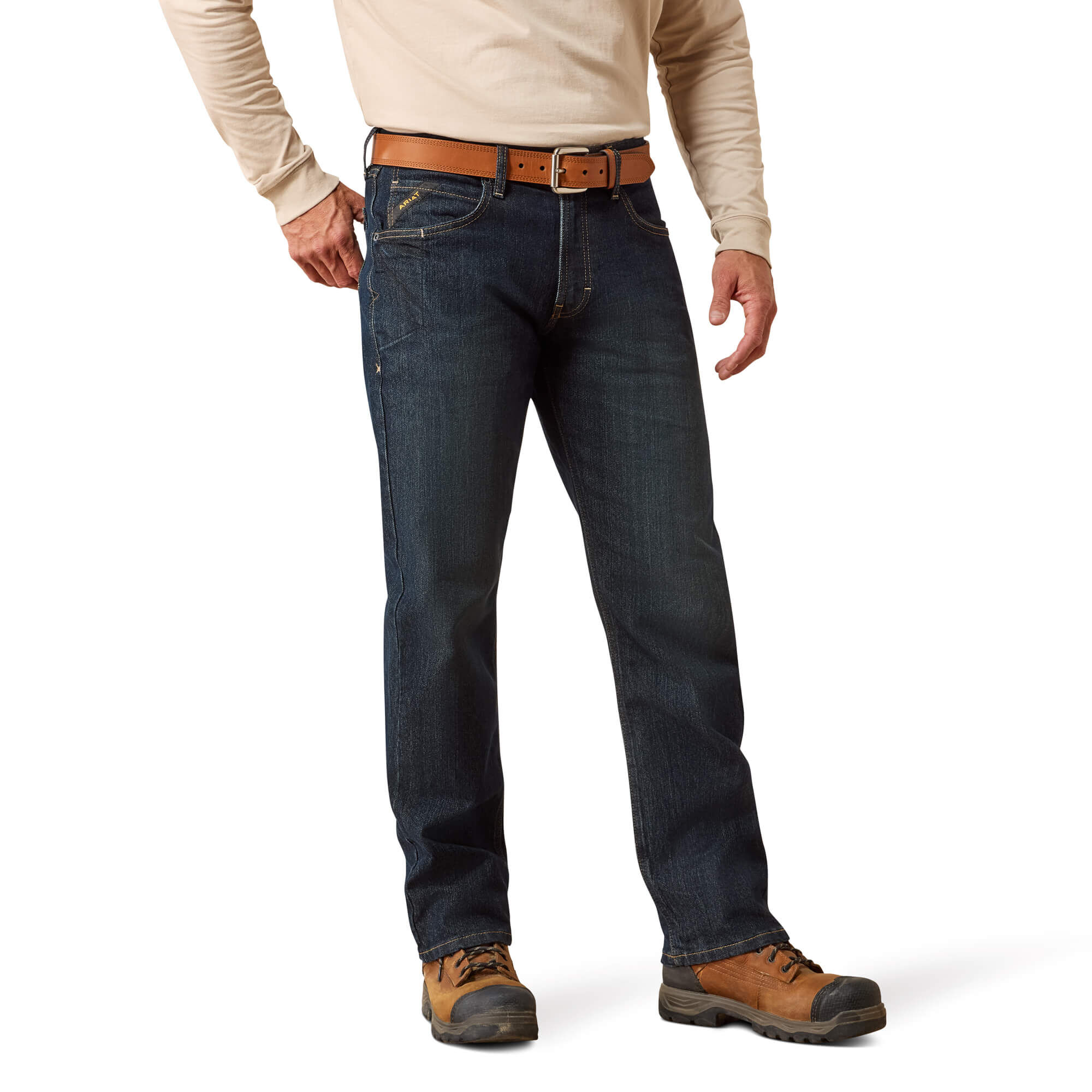 Rebar M4 Relaxed DuraStretch Basic Stackable Straight Leg Jean