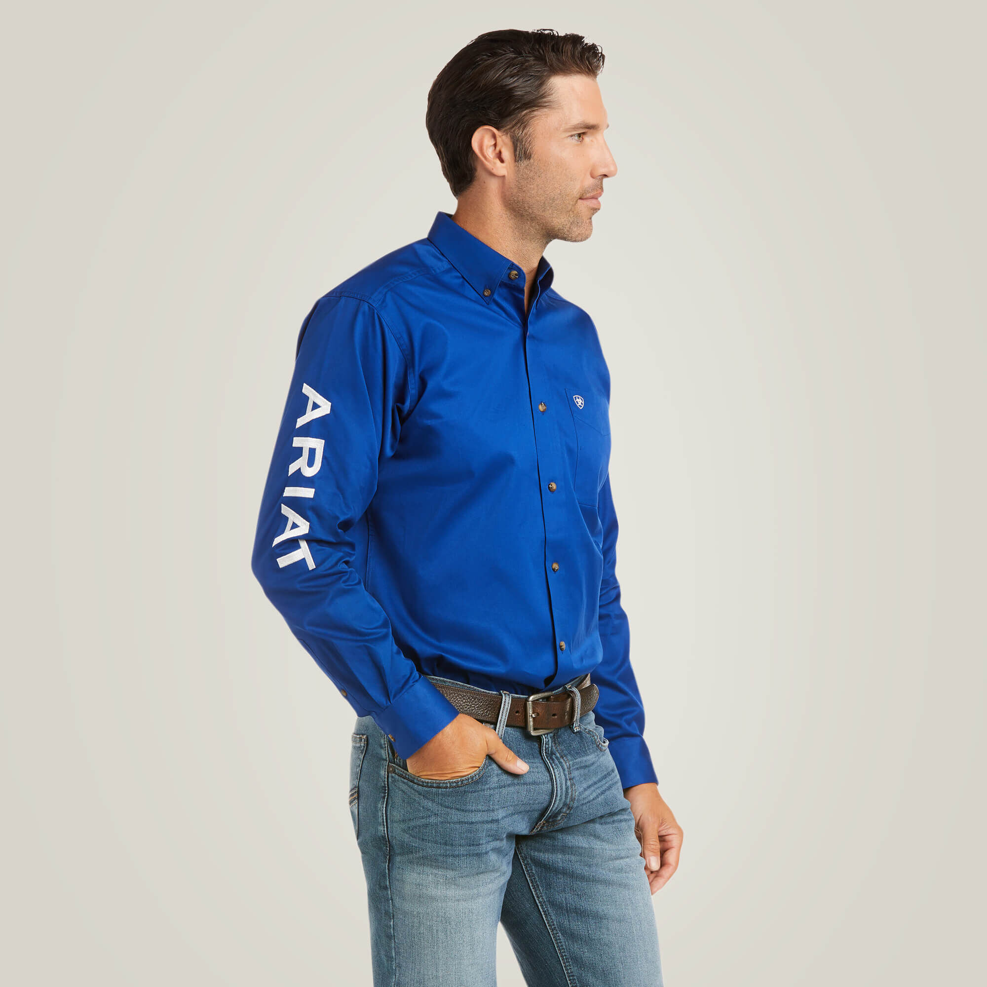 Team Logo Twill Fitted Shirt