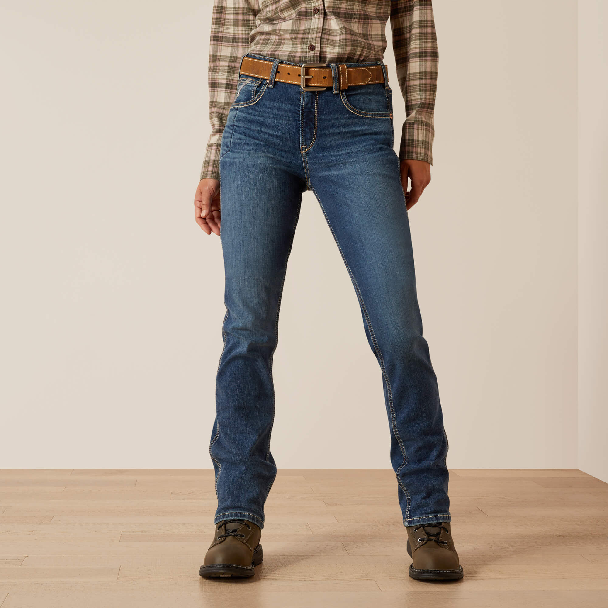 Rebar High Rise Riveter DuraStretch Straight Leg Jeans