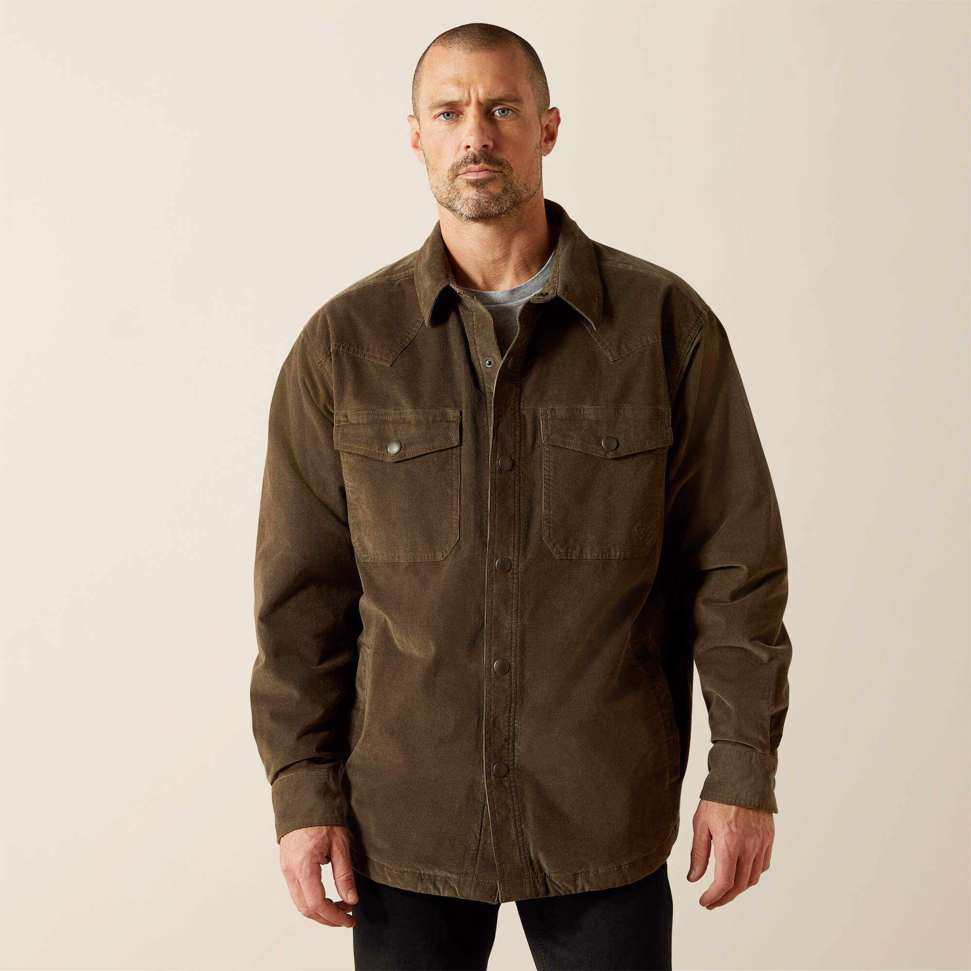 Retro Corduroy Shirt Jacket