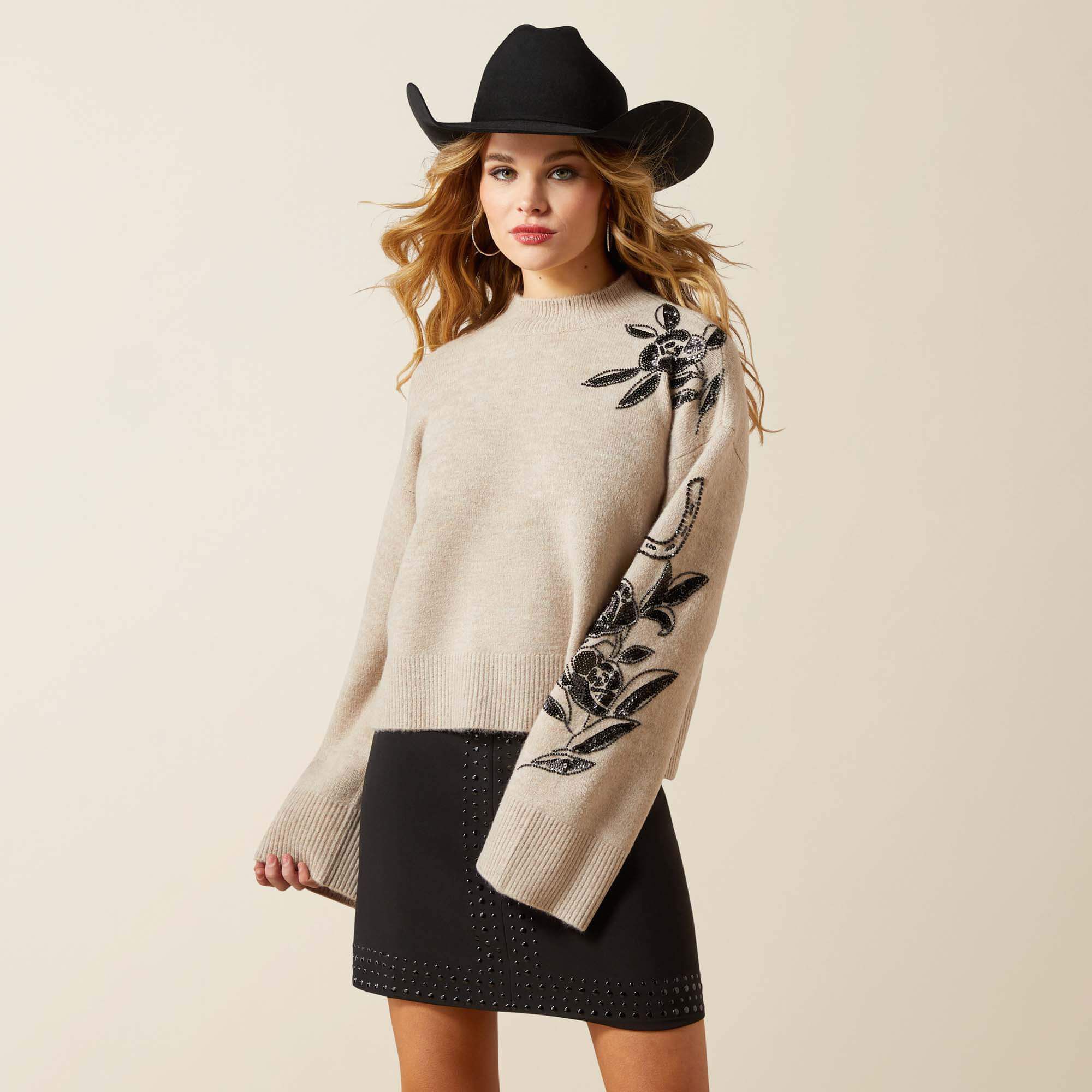 All In Embellished Sweater