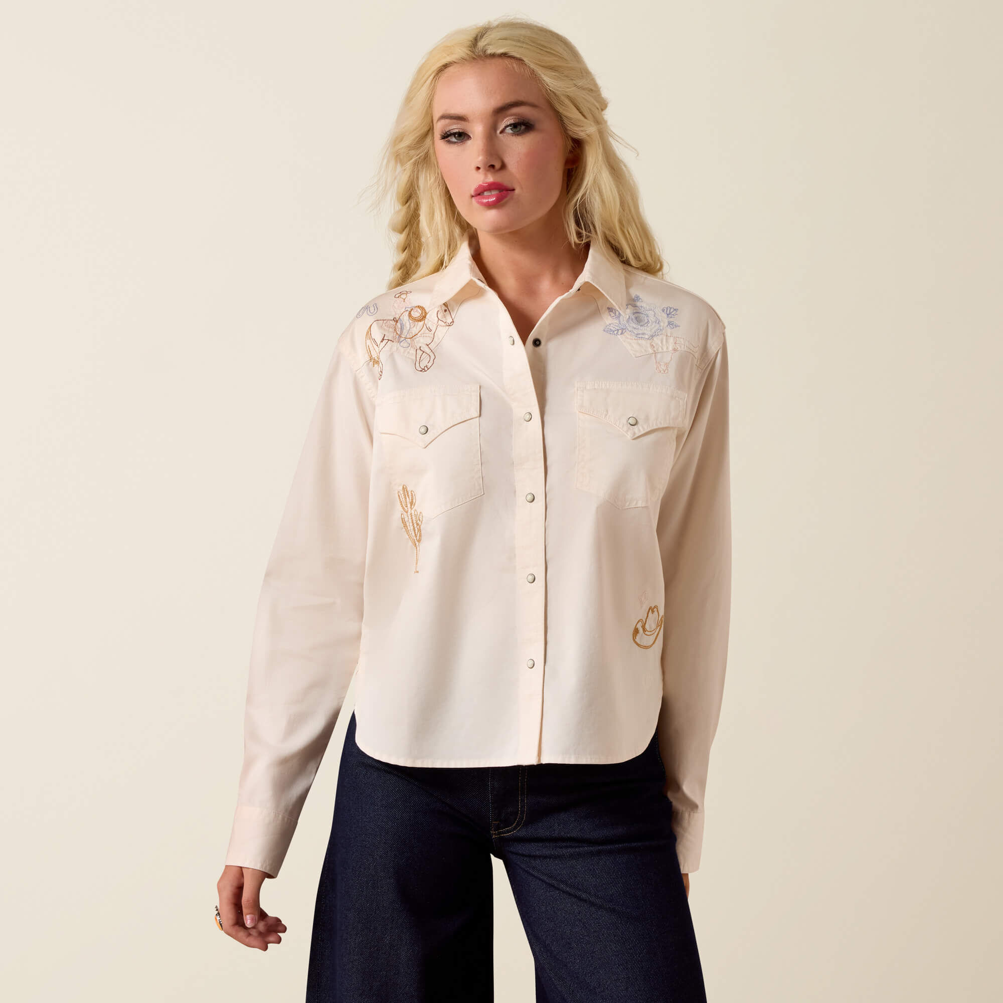 Ashville Embroidered Snap Shirt