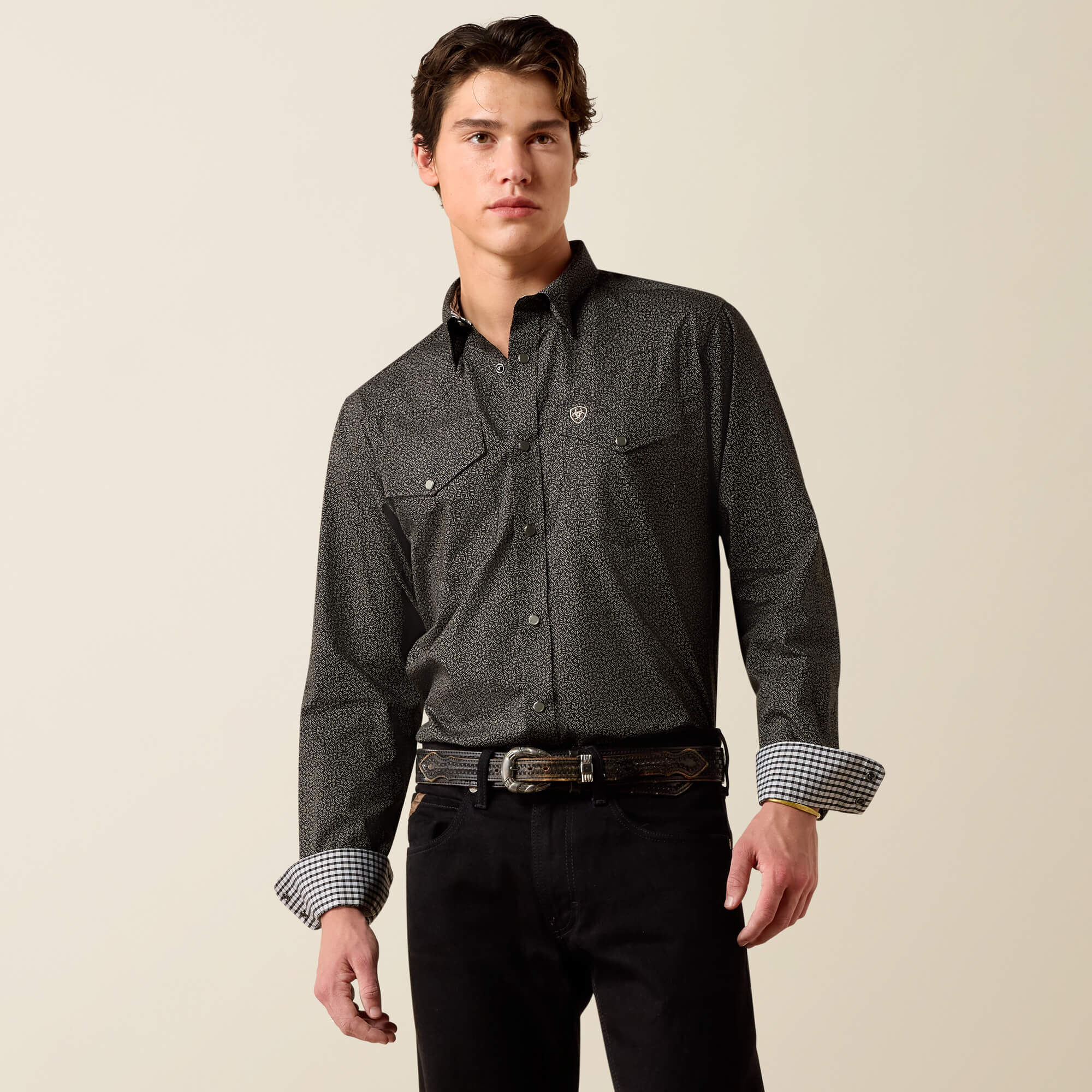 Wrinkle Free Braven Fitted Snap Shirt