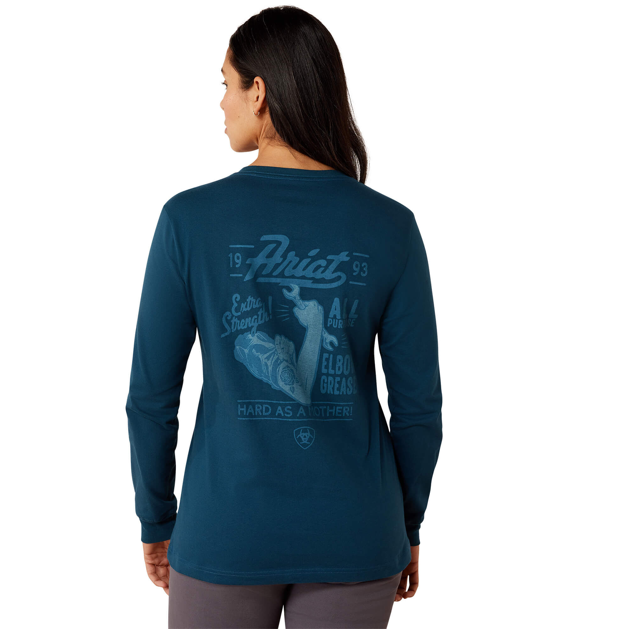 Rebar Cotton Strong Vintage Mother Long Sleeve T-Shirt